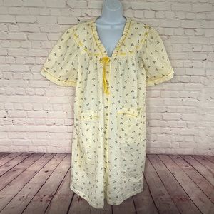 New Berrete Vintage floral house dress short sleeve size 2XL